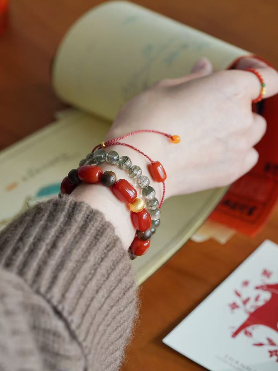 Zhu Vermilion Energy Bracelet