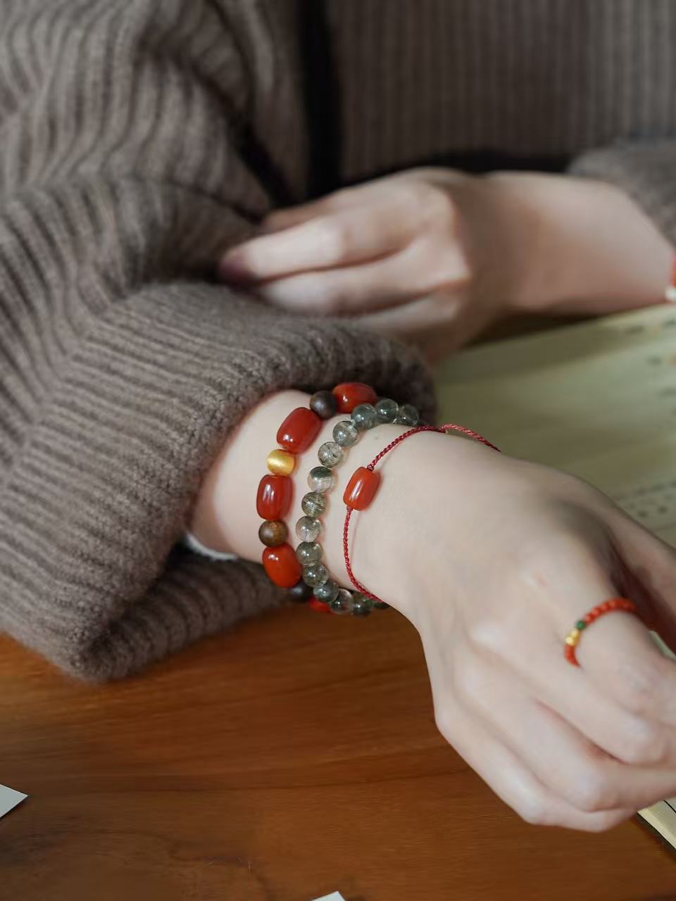 Zhu Vermilion Energy Bracelet