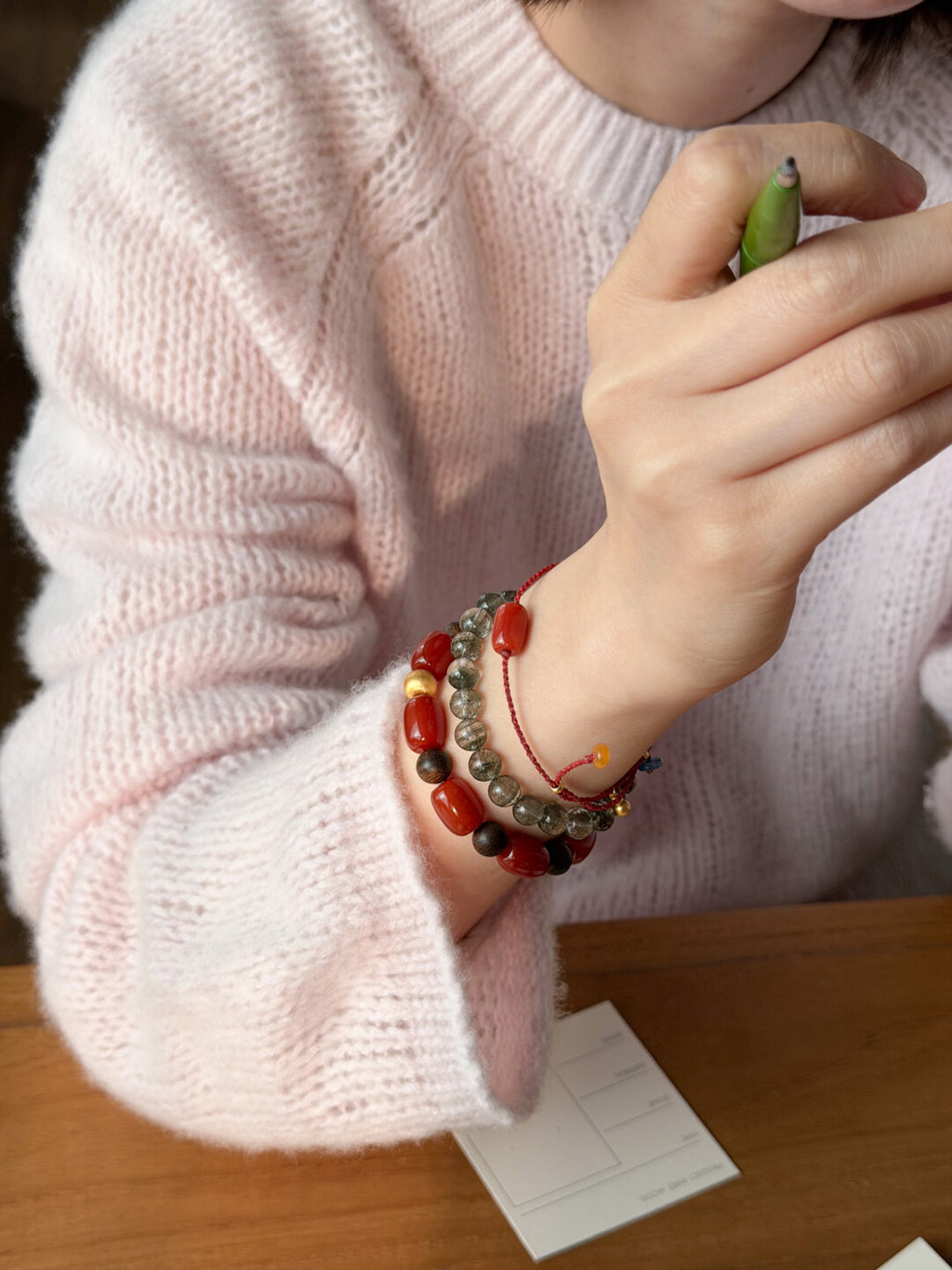 Zhu Vermilion Energy Bracelet