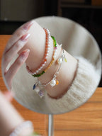 Shao Diopside Pearl Energy Bracelet