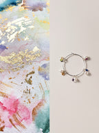 Inner Light Multi-Gem Pearl Bangle