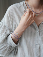 Tanzanite Pearl Energy Bracelet