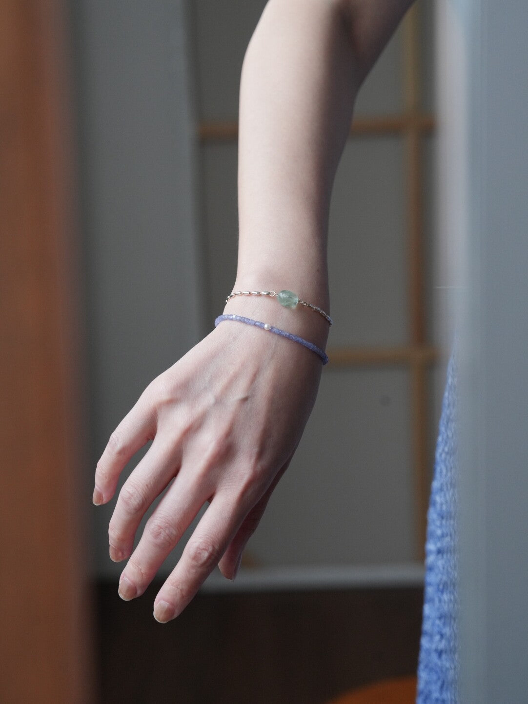 Tanzanite Pearl Energy Bracelet